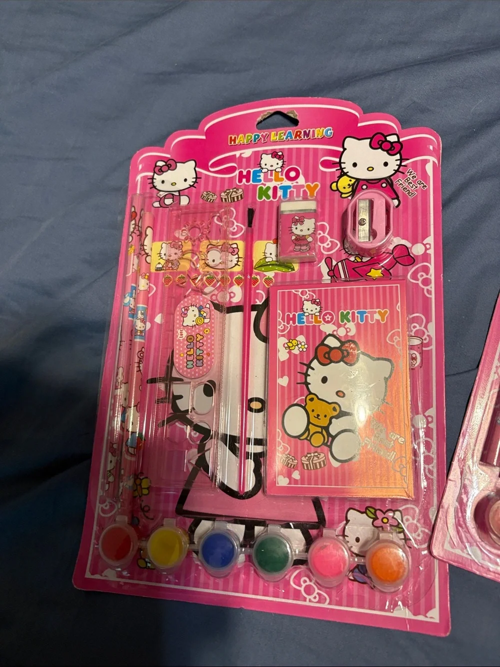 Hello Kitty Pink Kids Art & Hair Accessory Gift Set